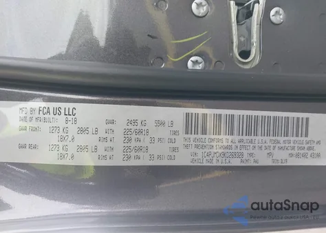 2019 Jeep Cherokee Limited 4X4 из США, поврежденный, VIN 1C4PJMDX9KD269328